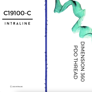 Intraline PDO Thread C19100-C - Dimension 360 W Cannula 19G 100/140mm 0-0 (20 pack)